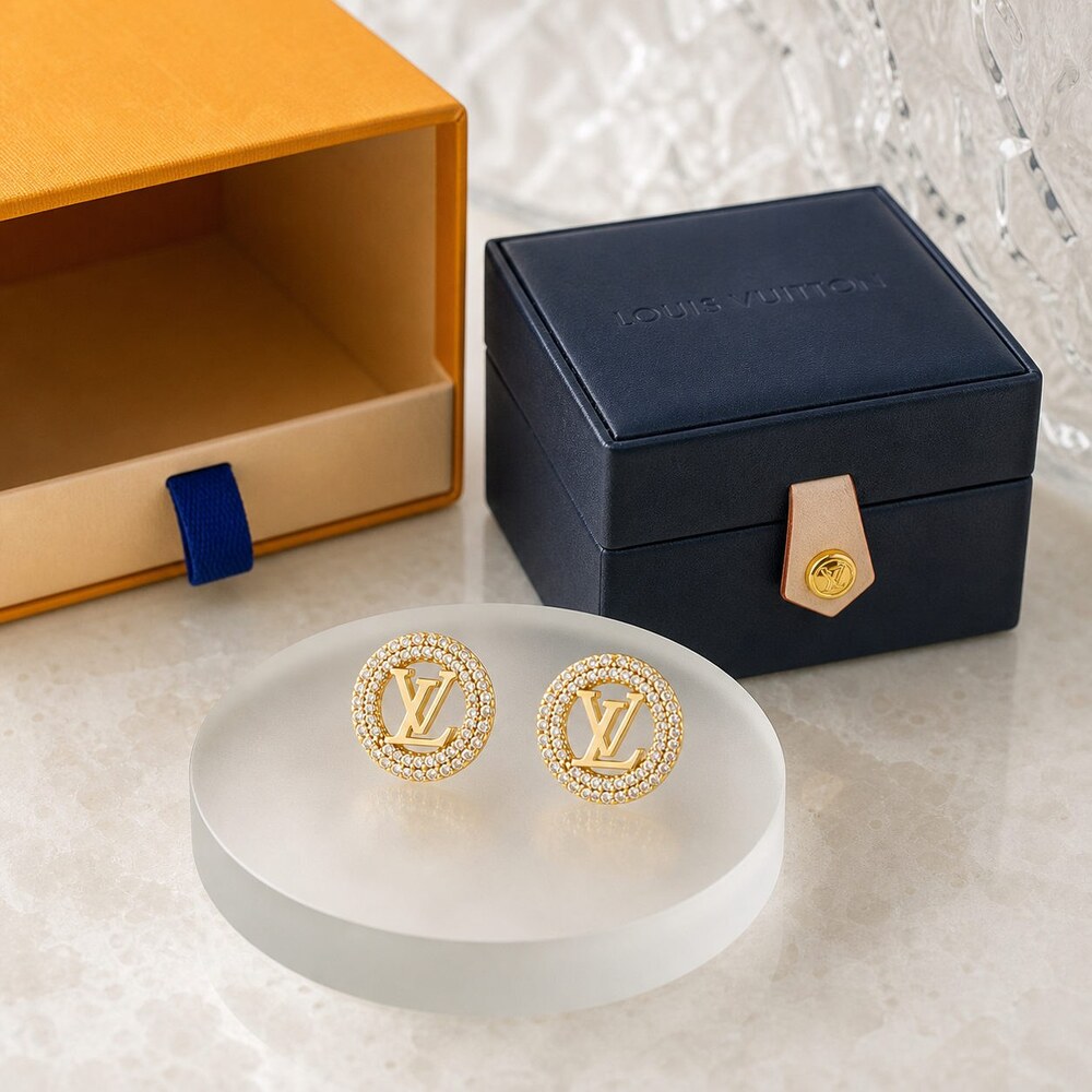 Louis Vuitton Signature Earrings Style 7 | New with Box - Picture 7 of 9